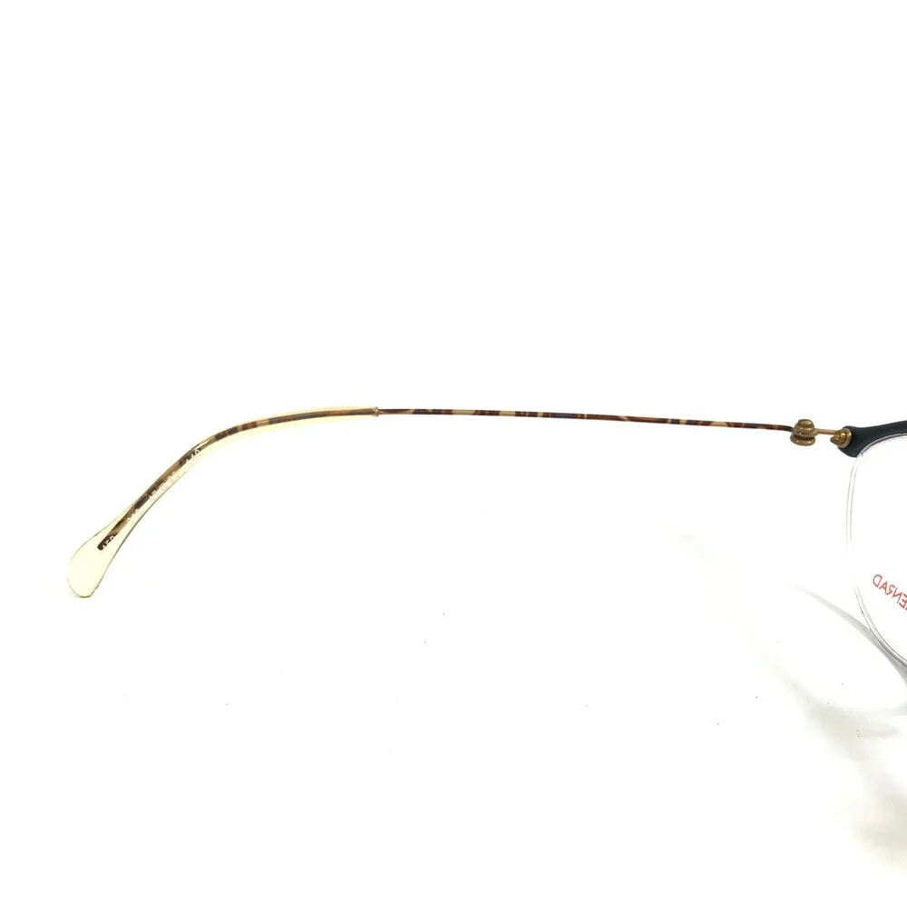 Vintage Menrad Eyeglasses Frames 1453 310 Blue Tortoise Oval Half Rim 47-20-140